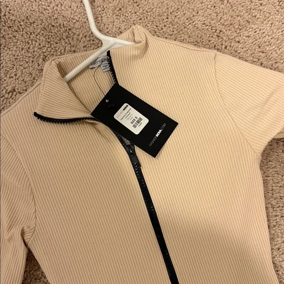 Fashion Nova Tan Seamless Jumpsuit - Picture 7 of 9